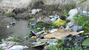Trash in Labuan Bajo's rivers