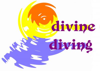 divine diving logo