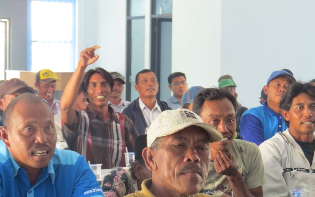 Bycatch reduction training for Muncar fishers